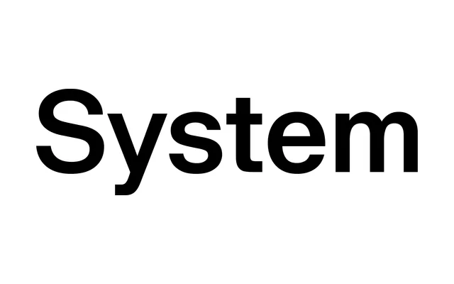 System specimen from Maxitype
