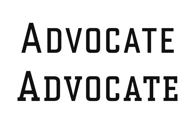 Advocate specimen from MB Type