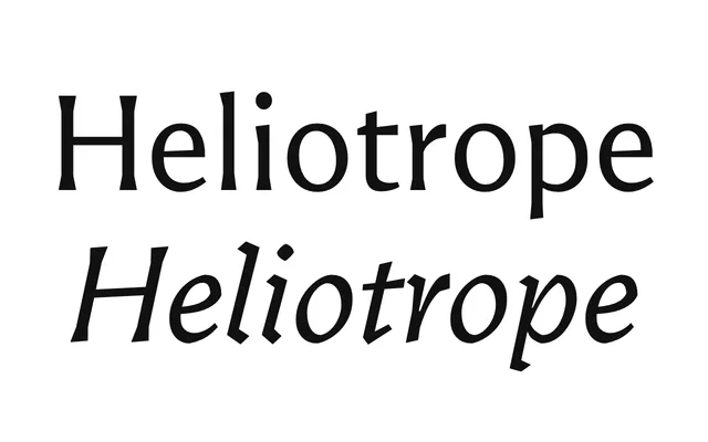 Heliotrope specimen from MB Type