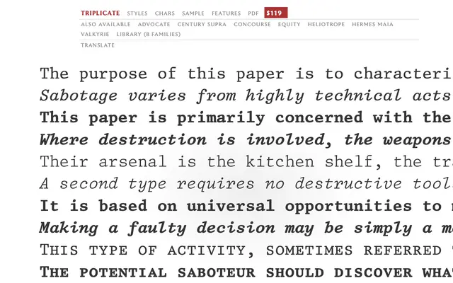 Triplicate specimen from MB Type