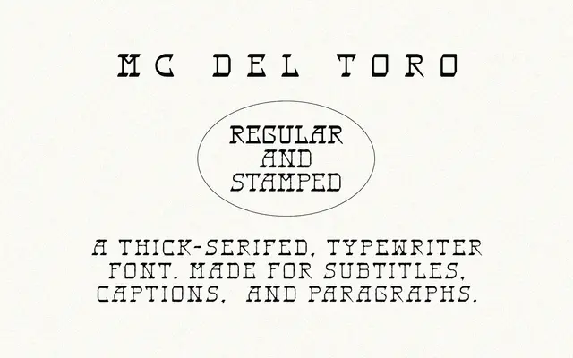 MC Del Toro specimen from McLetters