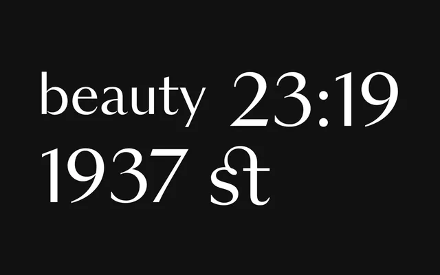 Contour Sans specimen from Milk Type Foundry