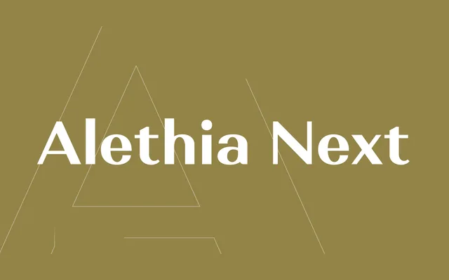 Alethia Next specimen from Mint Type