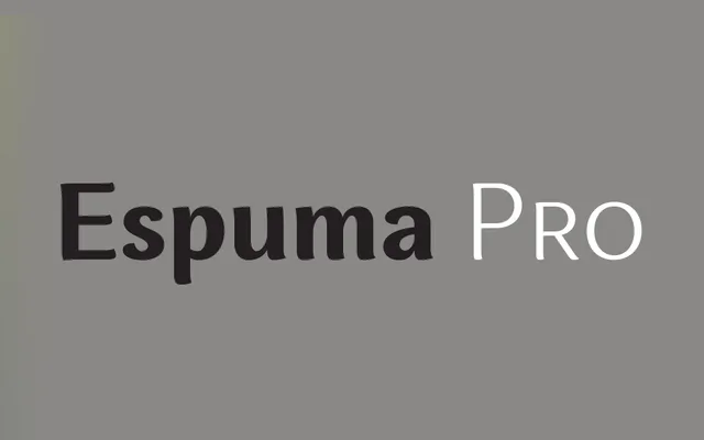 Espuma Pro specimen from Mint Type