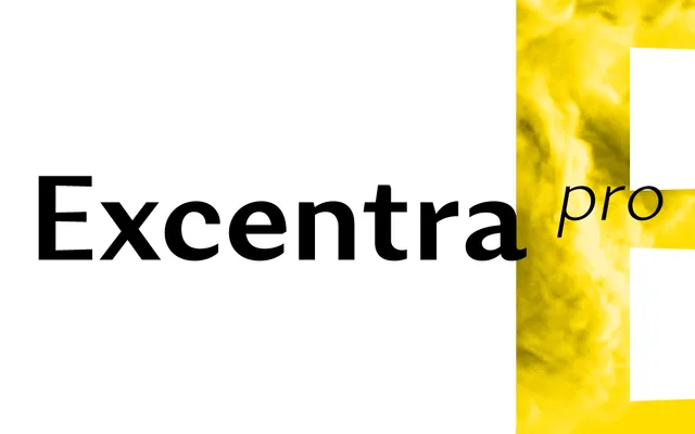 Excentra Pro specimen from Mint Type