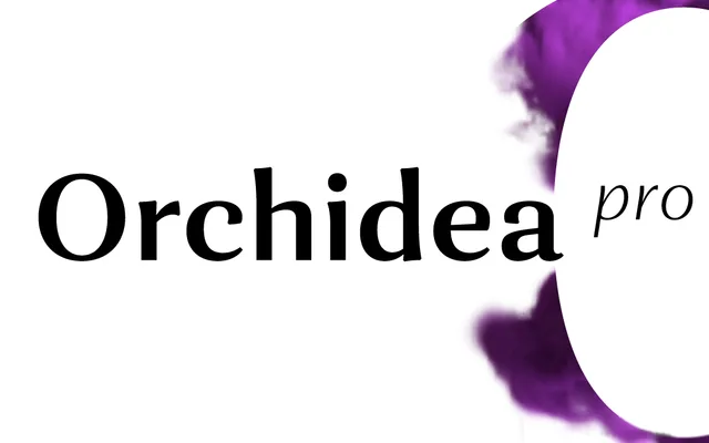 Orchidea Pro specimen from Mint Type