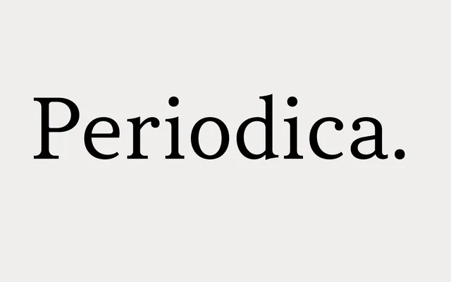 Periodica specimen from Mint Type