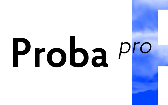 Proba Pro specimen from Mint Type