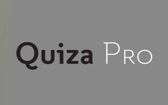 Quiza Pro specimen from Mint Type