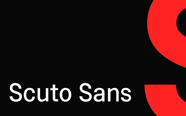 Scuto Sans specimen from Mint Type