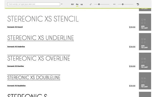 Stereonic specimen from Mint Type