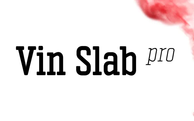 Vin Slab Pro specimen from Mint Type