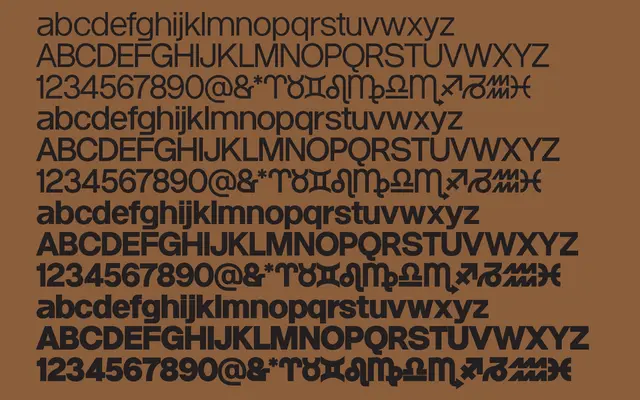 Astral Grotesk specimen from Modern Type