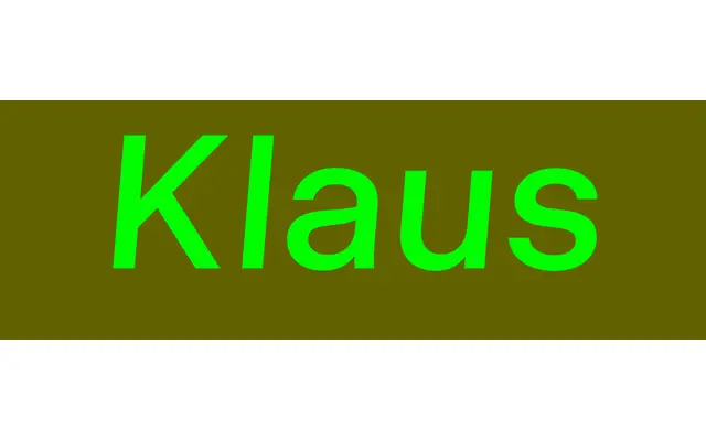 Klaus specimen from Monkey Type
