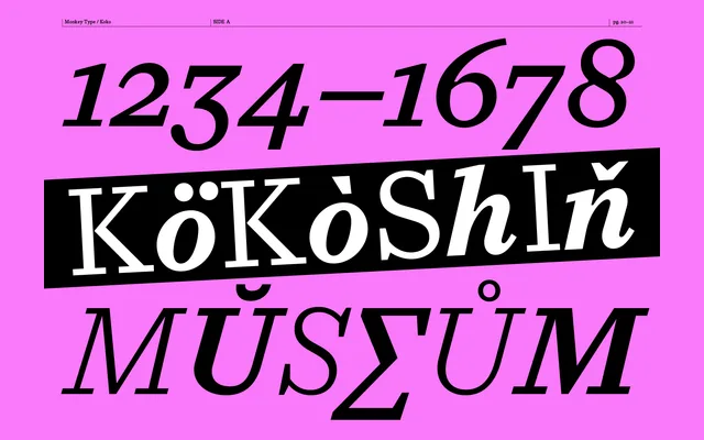Koko specimen from Monkey Type