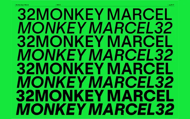 Marcel specimen from Monkey Type