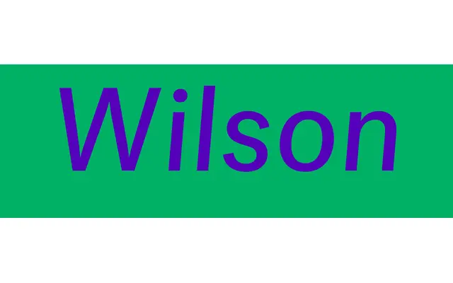 Wilson specimen from Monkey Type