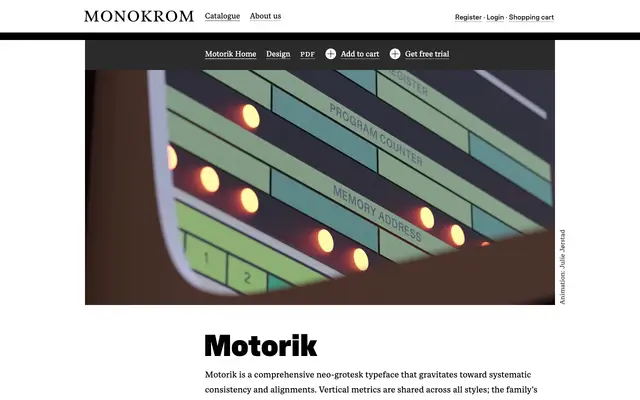 Motorik specimen from Monokrom