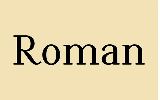 Roman specimen from Monokrom