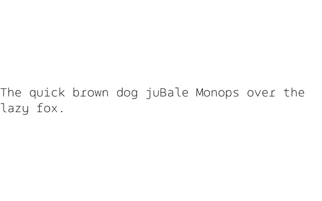 Bale Mono specimen from Moretype