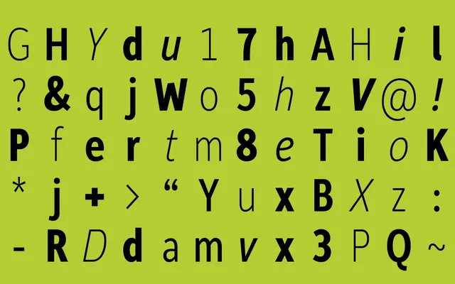 Depot New Condensed specimen from Moretype