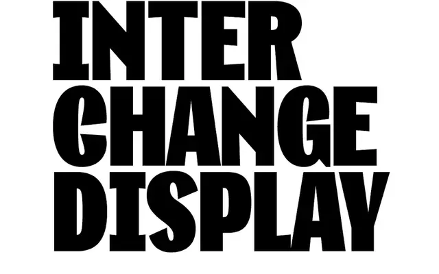 Interchange Display specimen from Mota Italic