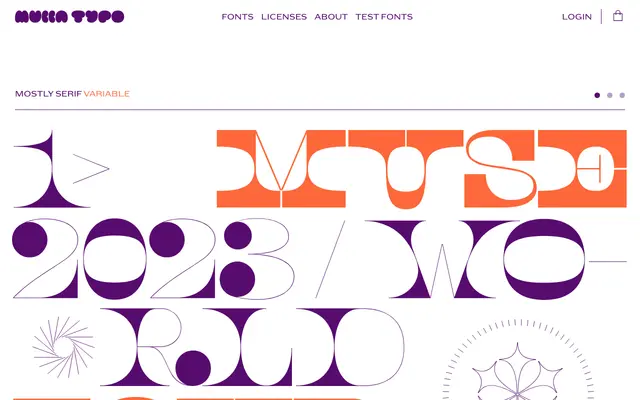 Mostly Serif specimen from Muccatypo