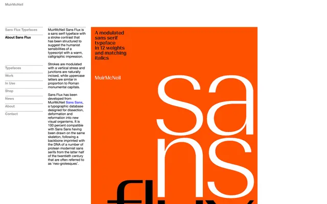 Sans Flux specimen from Muirmcneil