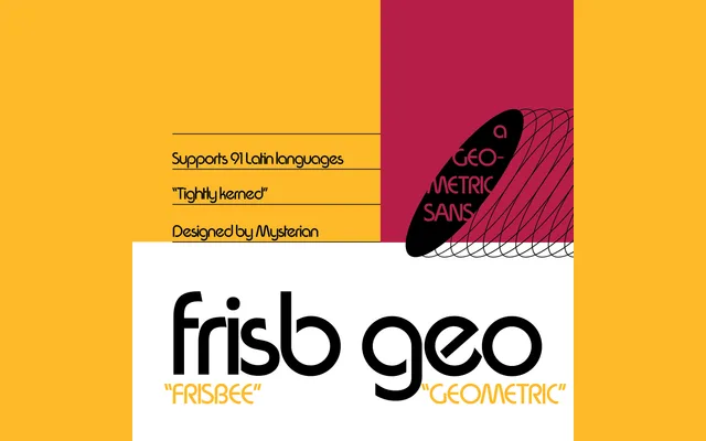 Frisb Geo specimen from Mysterian Design