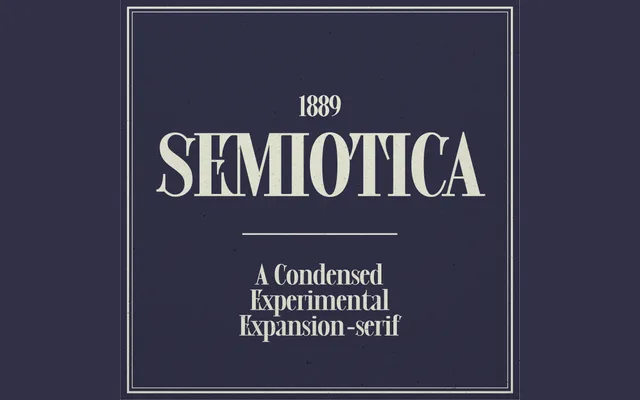 Semiotica specimen from Mysterian Design
