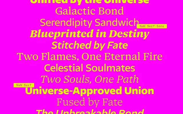 NaN Serf Sans specimen from NaN