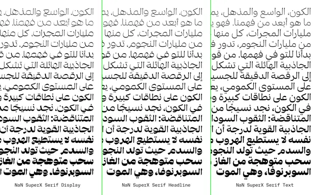 NaN SuperX Serif specimen from NaN