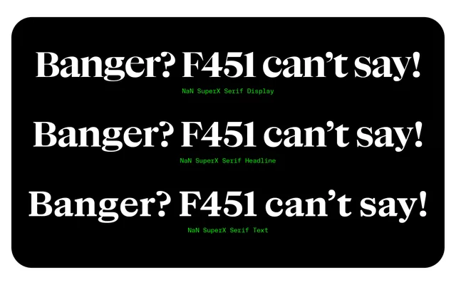 NaN SuperX Serif specimen from NaN
