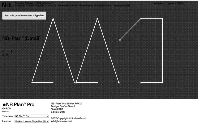 NB Plan Pro specimen from Neubau