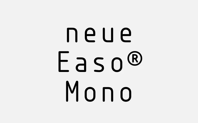 neue Easo® Mono specimen from Neue