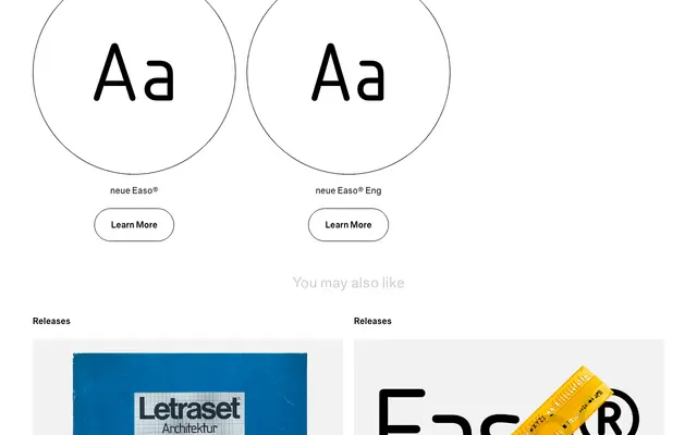 neue Easo® Mono specimen from Neue