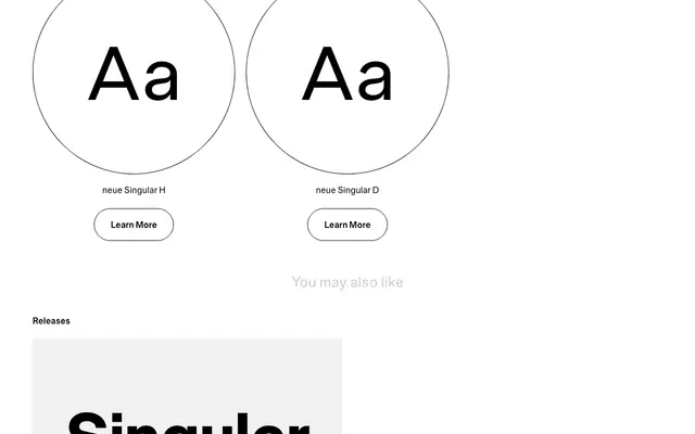 neue Singular V specimen from Neue