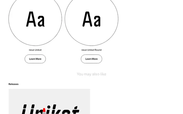 neue Unikat Stencil specimen from Neue