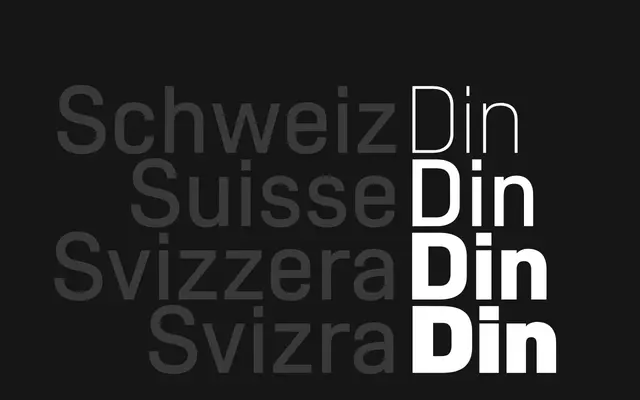 SwissDin specimen from Newglyph