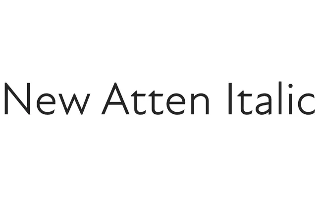 New Atten Italic specimen from Newlyn