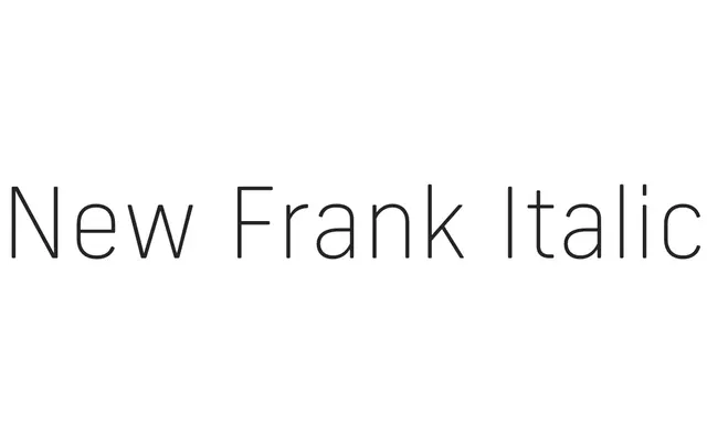 New Frank Italic specimen from Newlyn