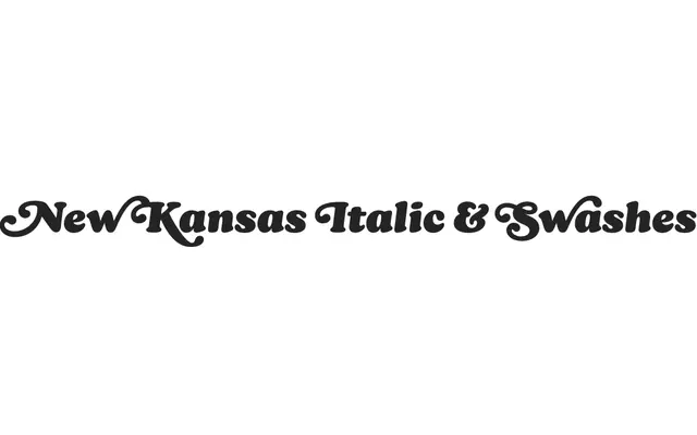 New Kansas Italic & Swashes specimen from Newlyn