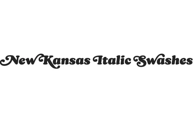 New Kansas Italic Swashes specimen from Newlyn
