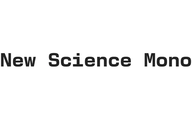 New Science Mono specimen from Newlyn