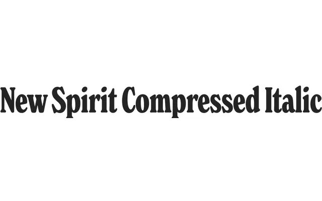 New Spirit Compressed Italic specimen from Newlyn