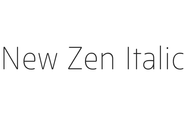 New Zen Italic specimen from Newlyn