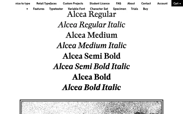 Alcea specimen from Nice To Type