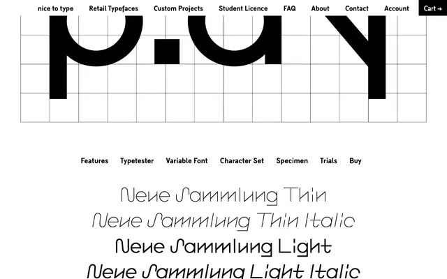 Neue Sammlung Stencil specimen from Nice To Type