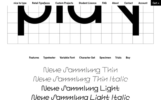 Neue Sammlung specimen from Nice To Type