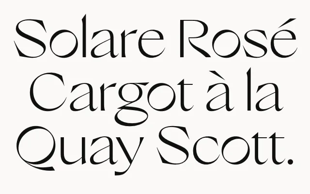 Solare specimen from Nikolas Type